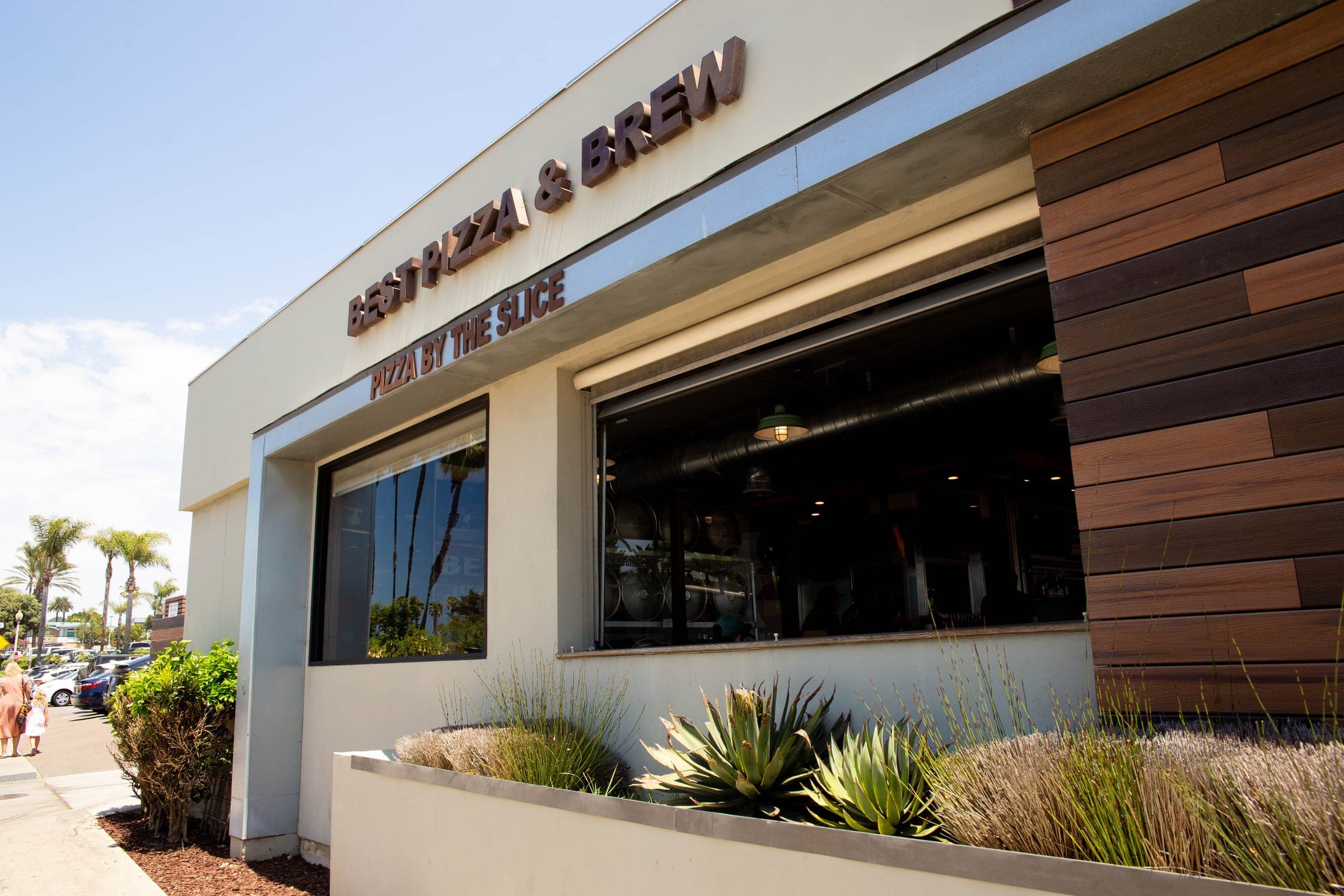 The Cardiff restaurant exterior seen from the corner of Aberdeen Drive