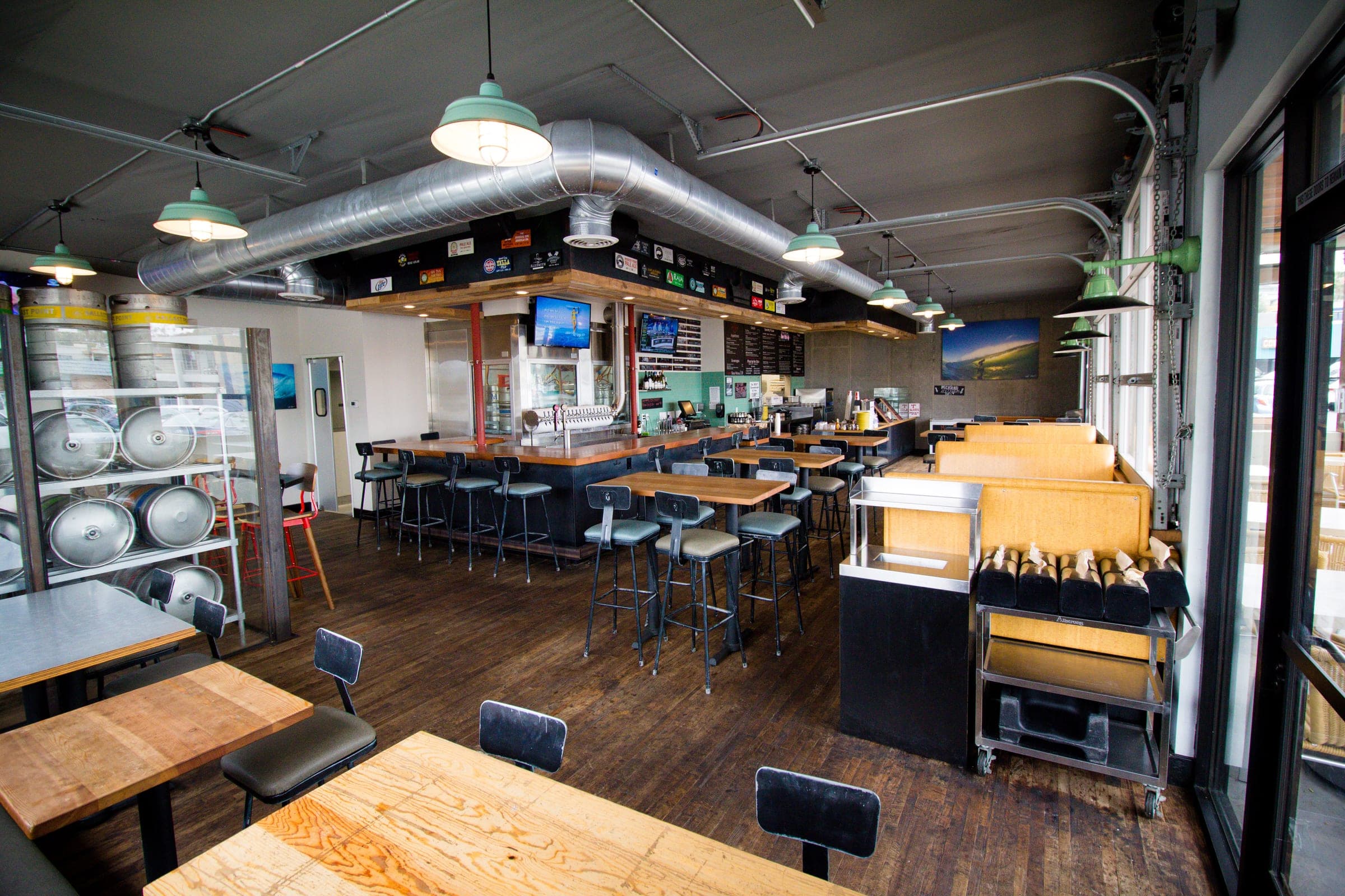 The open dining area at Best Pizza & Brew Cardiff