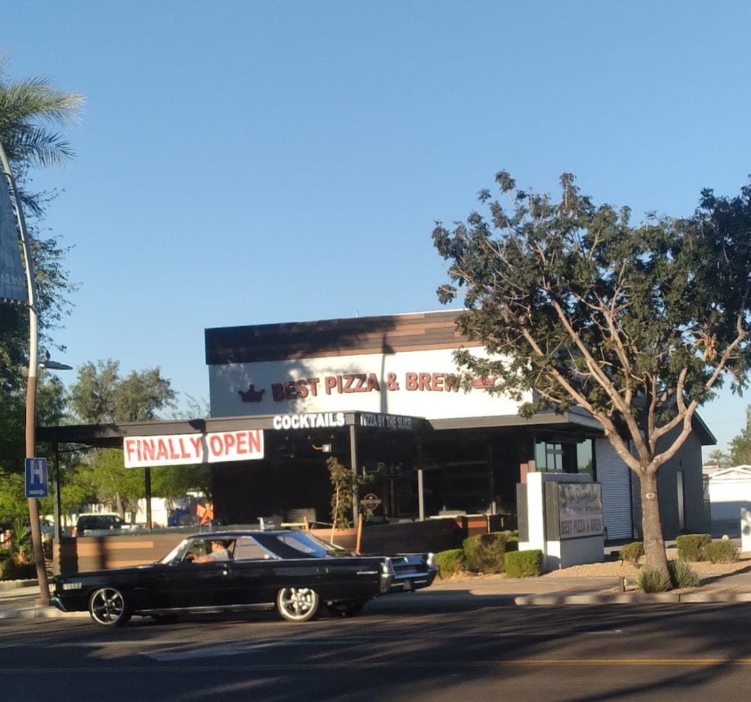 The Best Pizza & Brew Chandler storefront on South Arizona Avenue